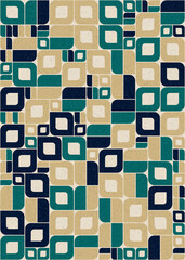 Abstract Geometric Pattern generative computational art illustration