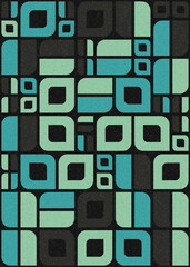 Abstract Geometric Pattern generative computational art illustration