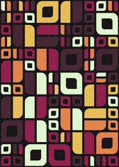 Abstract Geometric Pattern generative computational art illustration
