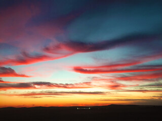 Sunset in the desert