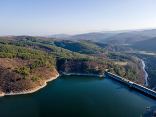 Topolnitsa Reservoir at Sredna Gora Mountain, Bulgaria