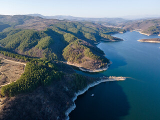 Topolnitsa Reservoir at Sredna Gora Mountain, Bulgaria