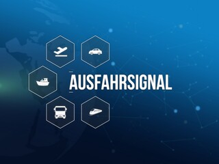 Fototapeta premium Ausfahrsignal