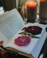 Pressed flowers