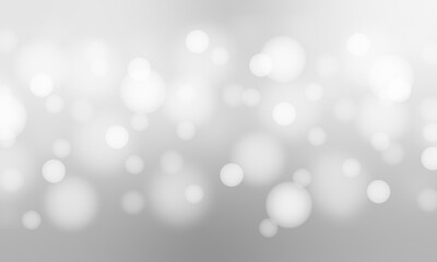 Abstract light blurred bokeh  background. Black and white. Vector defocused sun shine or sparkling lights and glittering glow. Neon light, night view, close-up. 