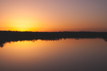 Kokosing Reservoir sunset