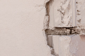 texture, white brick and plaster background