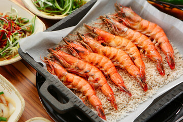 shrimp 새우 새우요리 대하구이