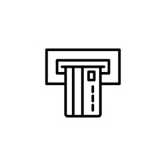 ATM icon vector for web site