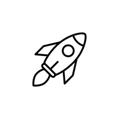 rocket icon vector for web site