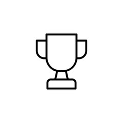 Trophy icon vector for web site