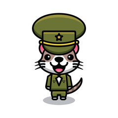 Simple Cat Mascot Logo Design. Abstract emblems, design concepts, logos, logo type elements
