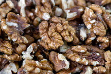 close up of walnuts