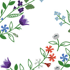 Floral vector background