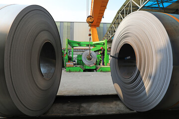 Workers are busy on the strip production line in a factory.