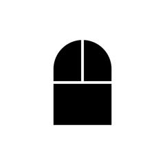 window icon solid style vector for your web design	