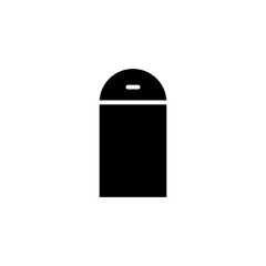 trash icon solid style vector for your web design	
