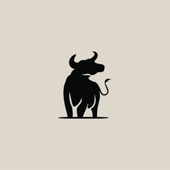 Silhouette Bull logo vector illustration design, creative and simple design,
can uses as logo and template for company.
