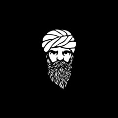 guru logo template design. Vector illustration.