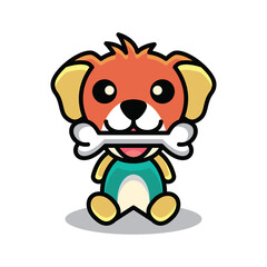 Simple Mascot Logo Design Dog. Abstract emblems, design concepts, logos, logo type elements