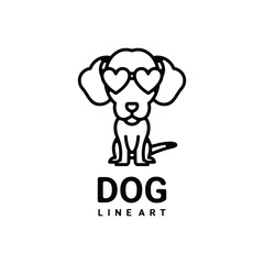 Simple Mascot Logo Design Dog. Abstract emblems, design concepts, logos, logo type elements