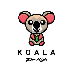 Simple Mascot Logo Design Koala. Abstract emblems, design concepts, logos, logo type elements