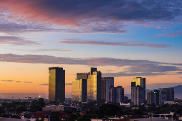 Fototapeta na wymiar Sunrise of Jakarta, Indonesia_04
