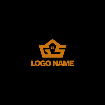 property logo design letter g s