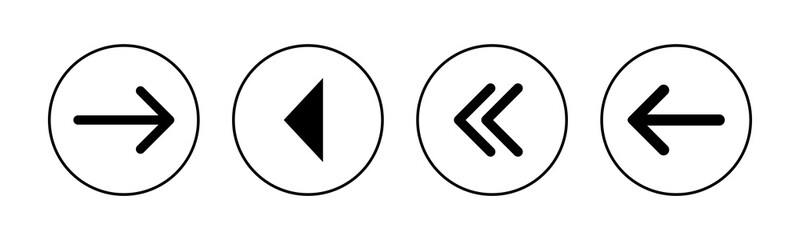 Arrow icons set. Arrow symbol. Arrow vector icon