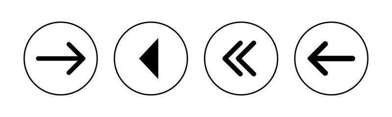 Arrow icons set. Arrow symbol. Arrow vector icon