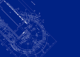 Obraz premium Write a blueprint architecture for building.