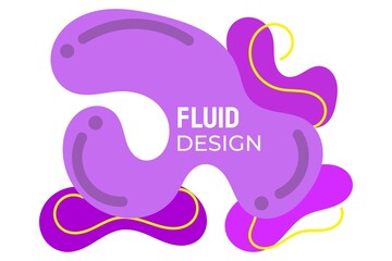 Purple color fluid design with a nice thin outline. suitable for background, web, cover, banner, presentation, etc.