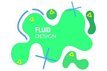 Light green fluid design with nice plus lines. suitable for background, web, cover, banner, presentation, etc.