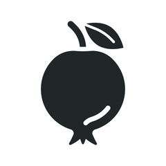 Pomegranate fruit icon