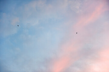 Beautiful sky clouds blue sky background
