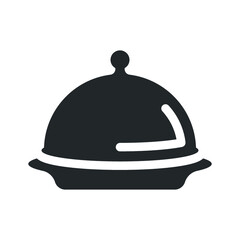 Naklejka premium Restaurant platter icon