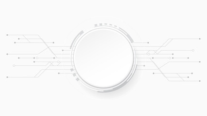 Geometric shape design vector concept sphere white background Decorative technology line background horizontal template for web banner advertising products Vector illustration.