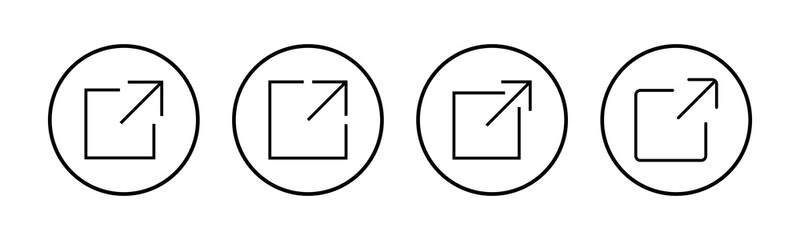 Link icons set. Link vector icon. External link symbol vector icon. Hyperlink symbol