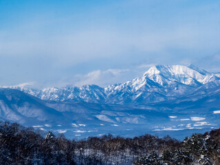 Snow-covered peaks of Japanese Alps 2