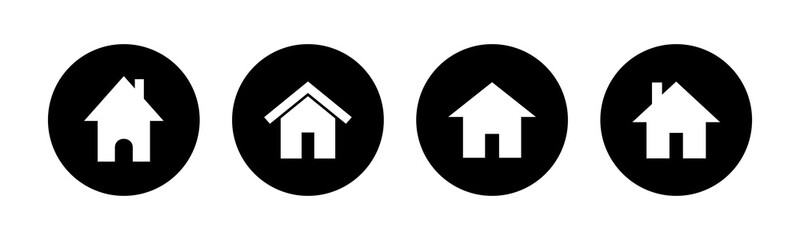 Home icons set. House vector icon. Address