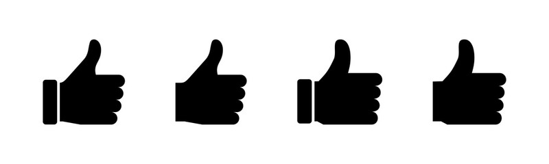 Like icons set. Thumbs up icon. social media icon