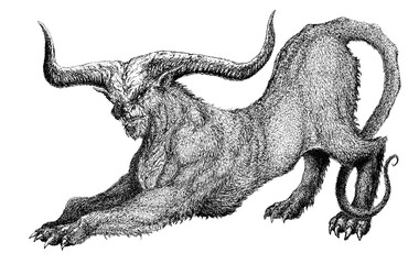 demon devil damn monster fiend of hell nightmare creature from the underworld  © Петр Костюк