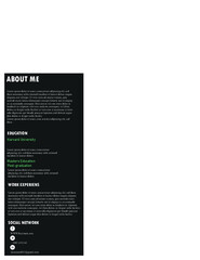 Professional CV resume template design and letterhead / cover letter - vector minimalist - black and white