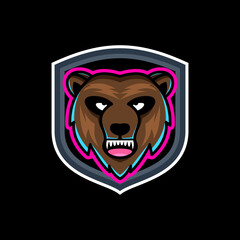 Simple Mascot Logo Design bear