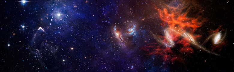 Galaxy with star and space dust in the universe and deep planet night sky . Elements of this image...