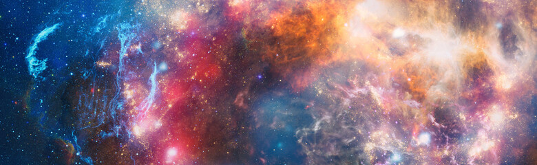 planets, stars and galaxies in outer space showing the beauty of space exploration. Elements...