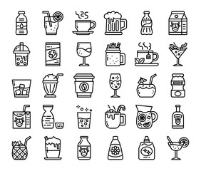 Berverage Outline Vector Icons