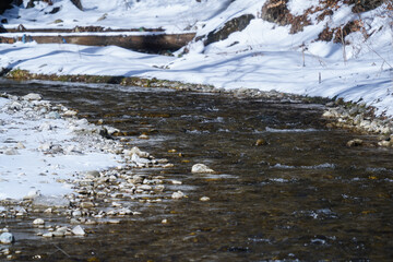 Badly frozen in Bucegi National Park, Romania.