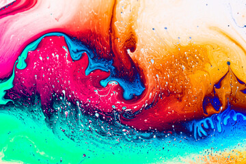 Macro soap bubble abstract texture