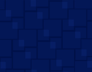 Abstract geometric squares and rectangles background with copy space, blue pattern, repeating elements, wallpaper